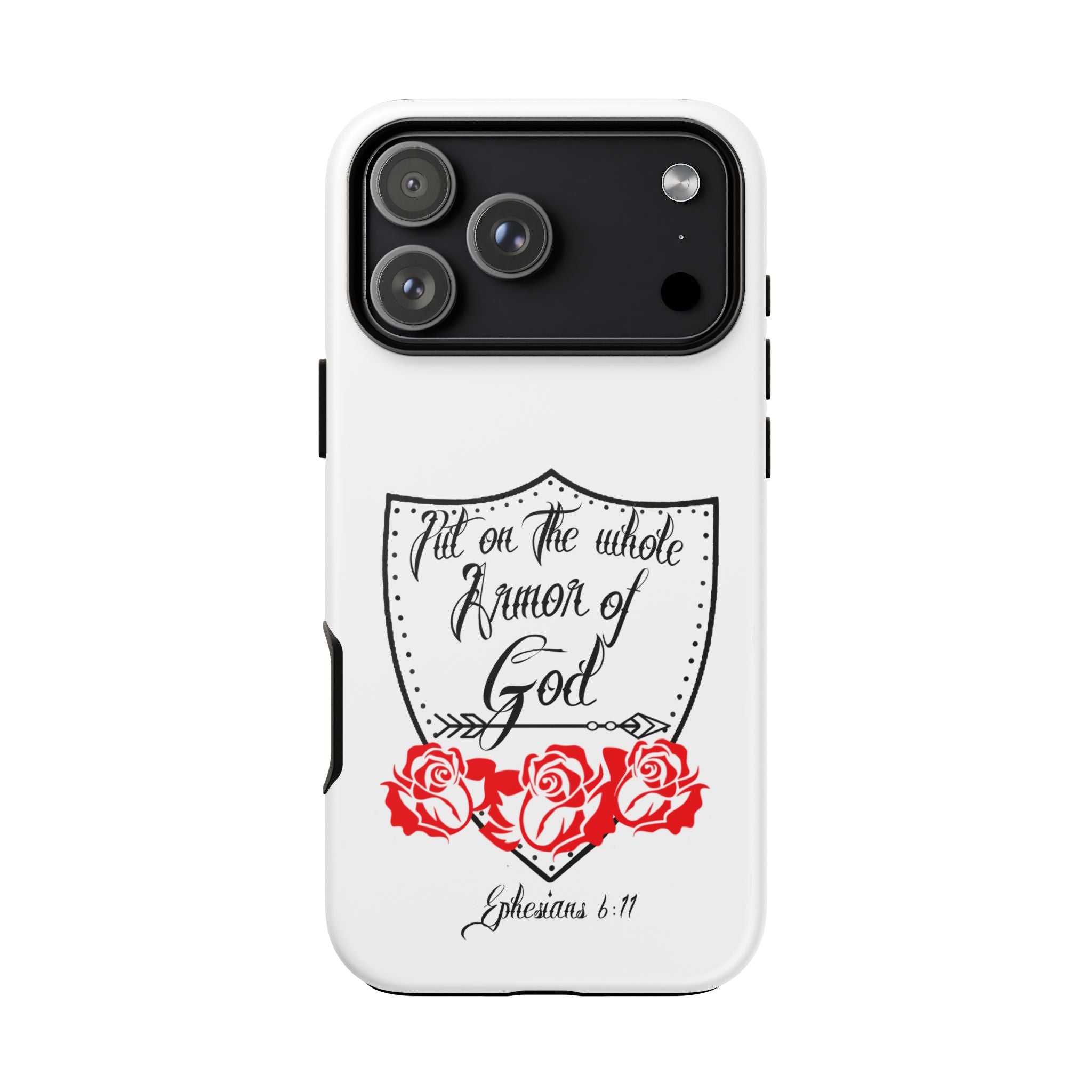 Armor of God Phone Case — Ephesians 6:11 Christian Floral Protective Cover