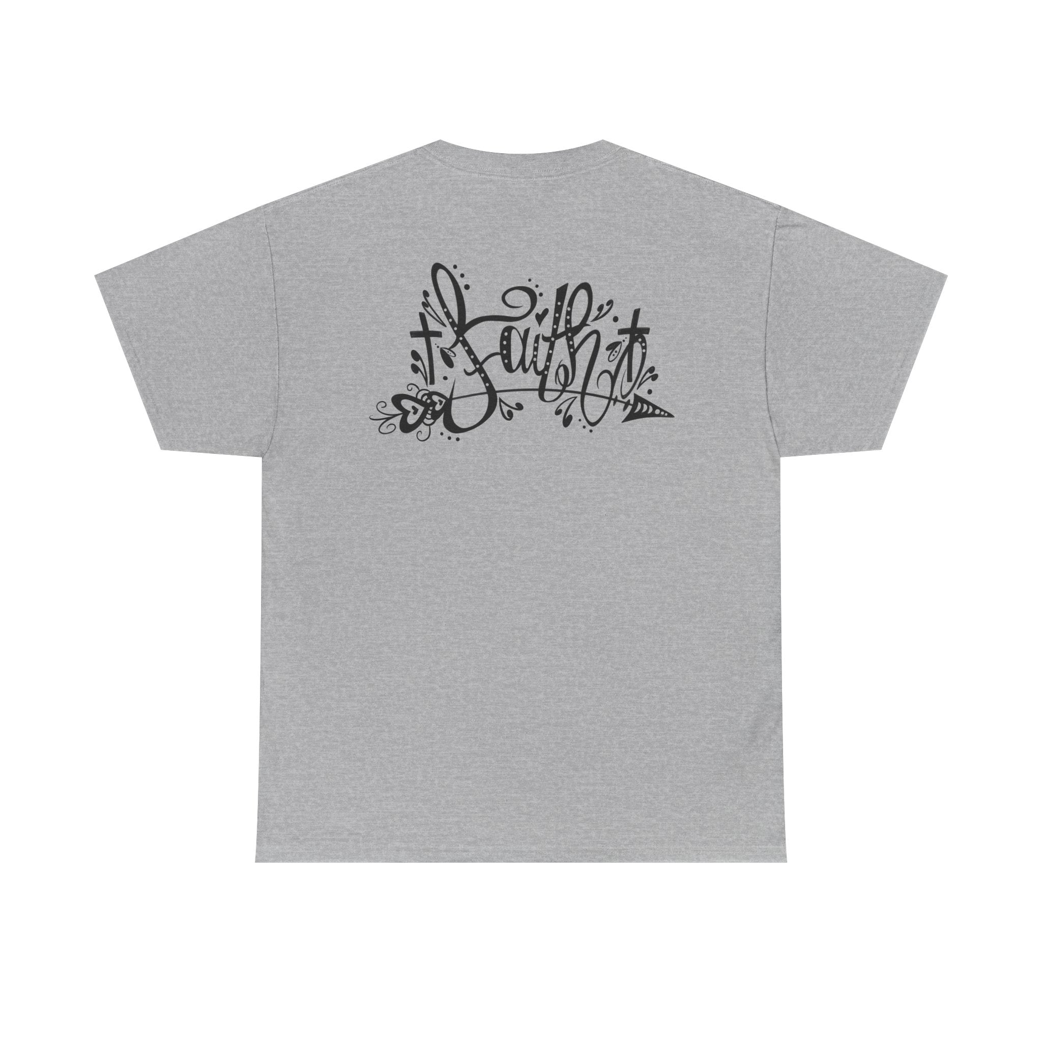 Faith Script Tee — Inspirational Christian Graphic T-Shirt