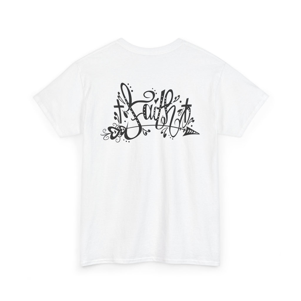 Faith Script Tee — Inspirational Christian Graphic T-Shirt