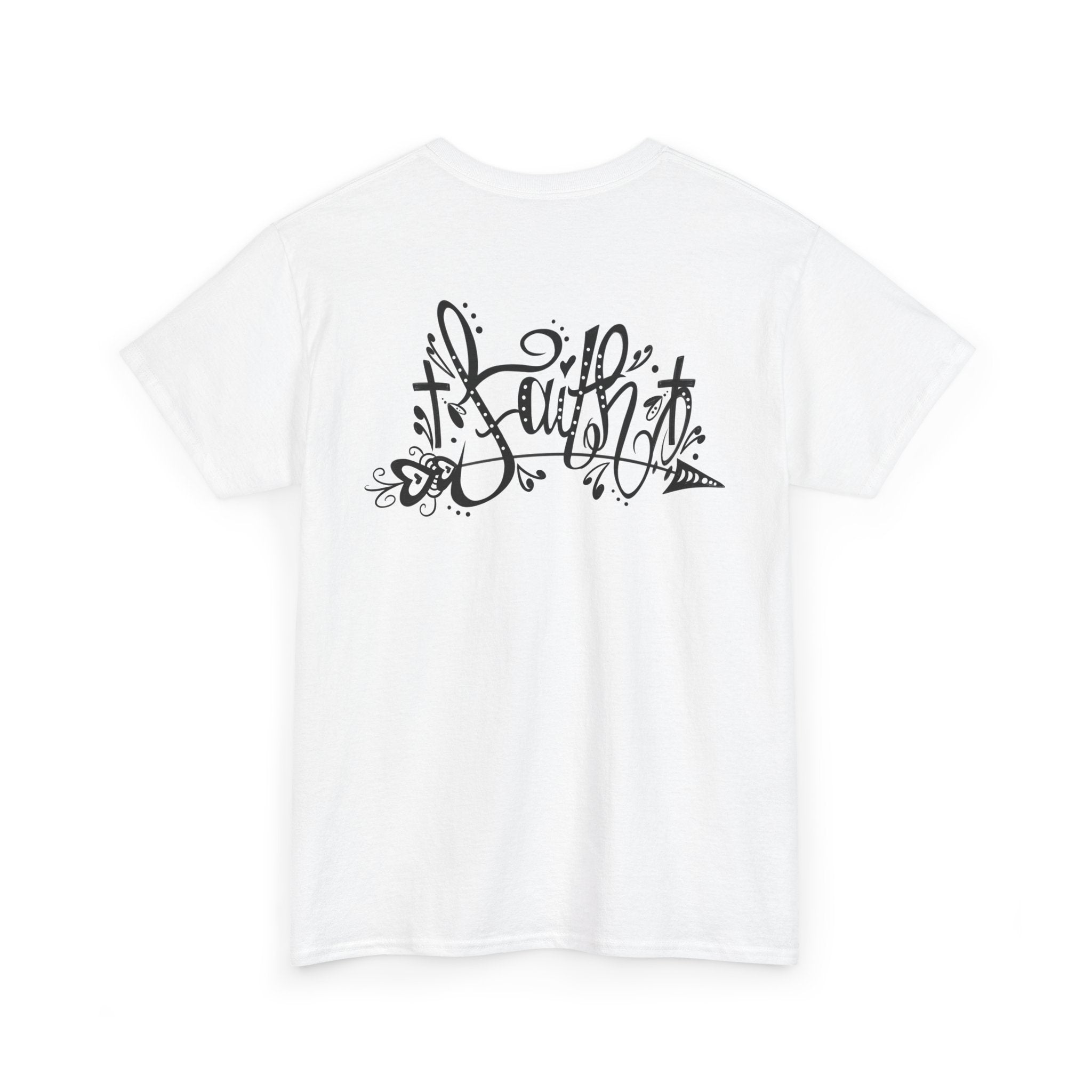 Faith Script Tee — Inspirational Christian Graphic T-Shirt