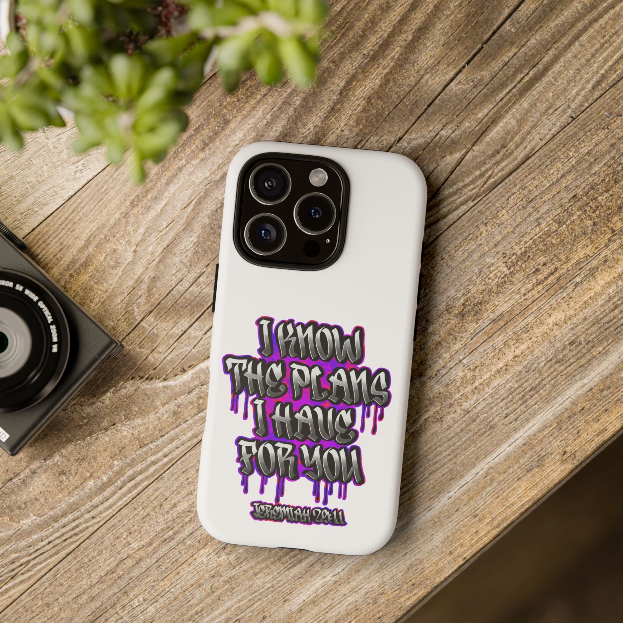 Jeremiah 29:11 Phone Case — "I Know The Plans I Have For You" Christian Bible Verse Protective Case