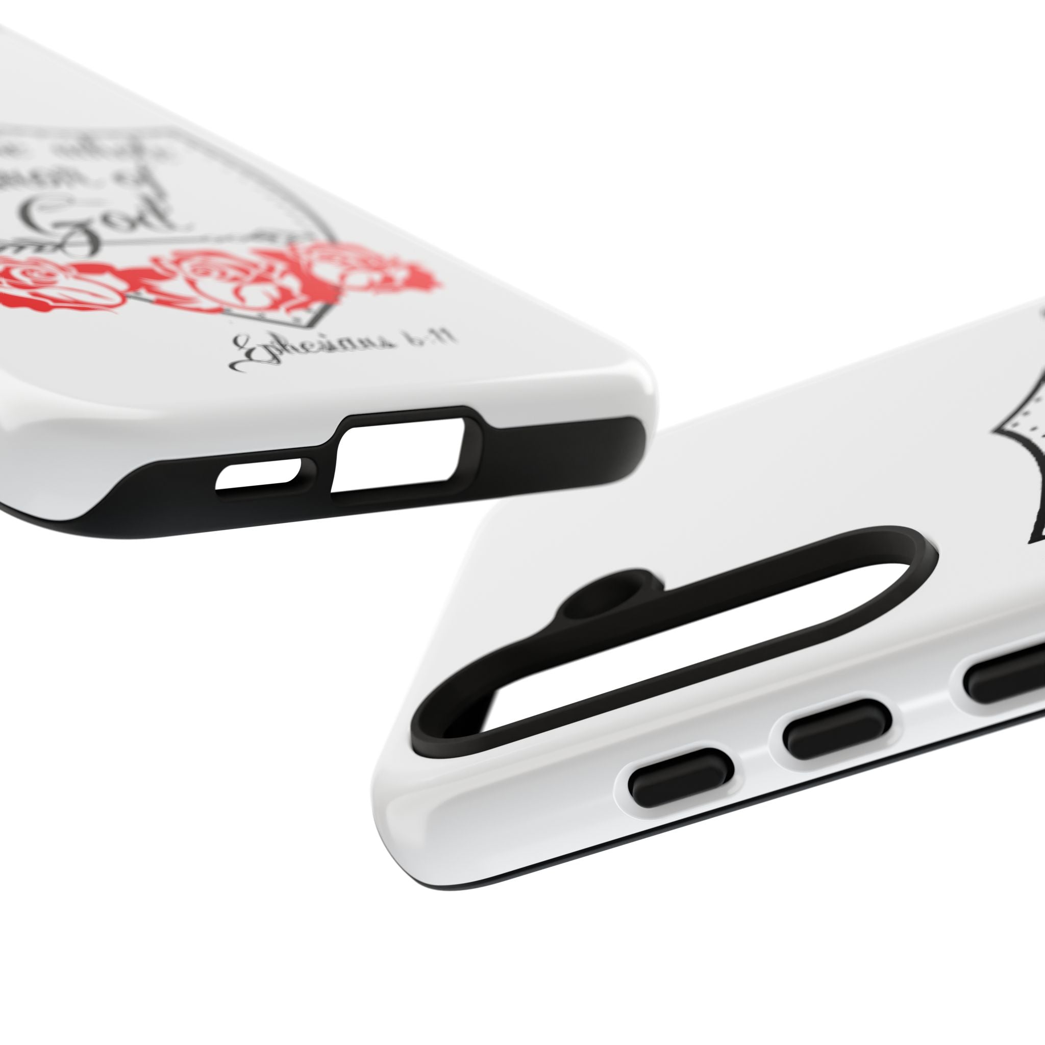 Armor of God Phone Case — Ephesians 6:11 Christian Floral Protective Cover