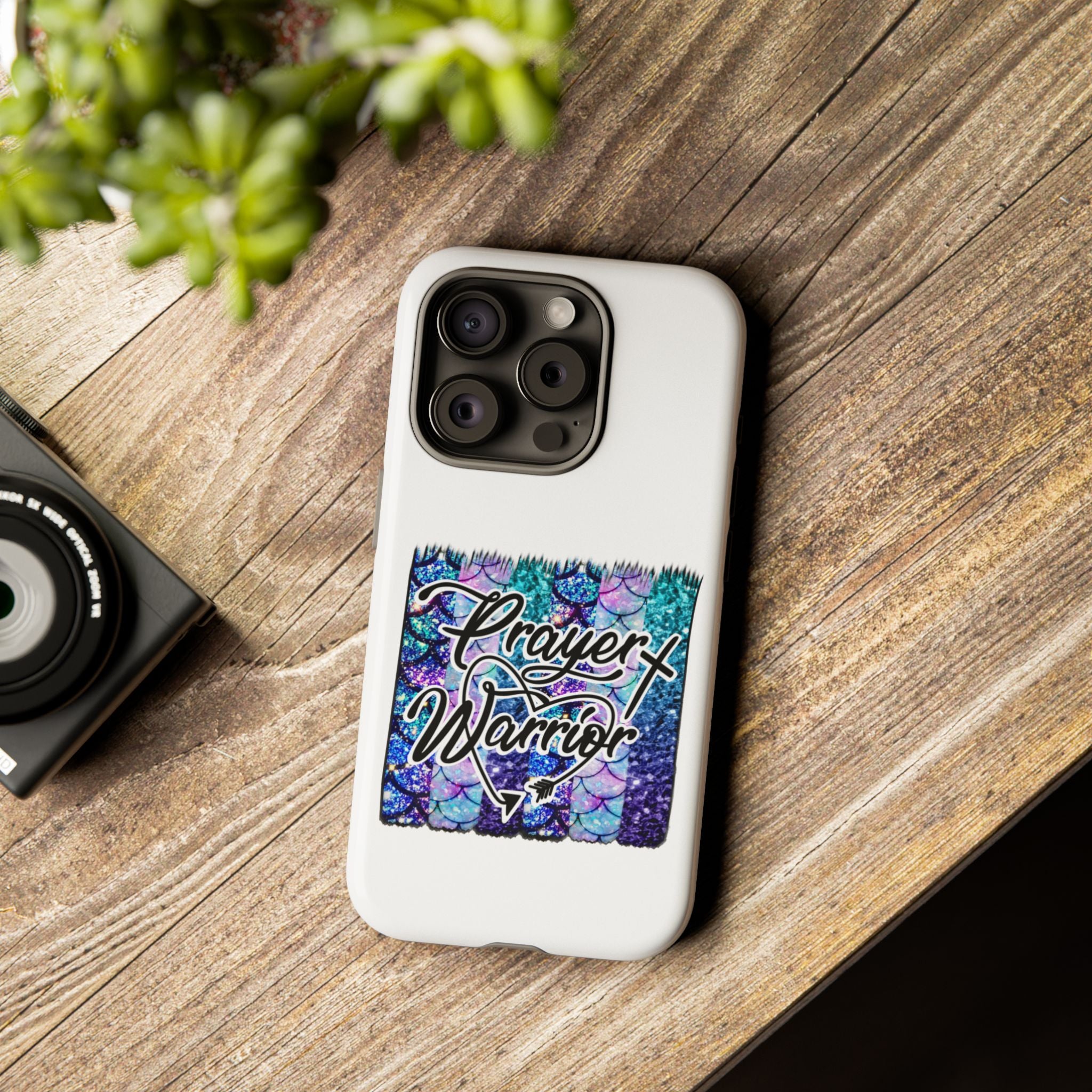 Prayer Warrior Phone Case — Faith-Inspired Tough Protective Cover