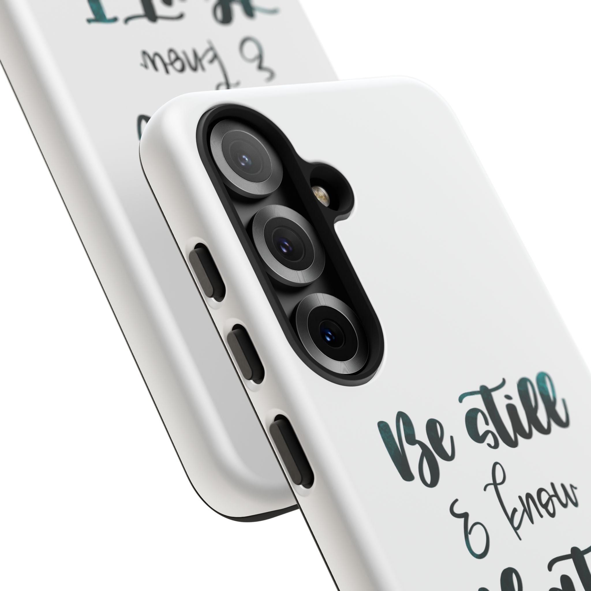 Christian Phone Case - "Be Still & Know That I Am God" Psalm 46:10 Protective Tough Case