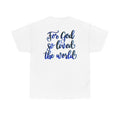 Christian Tee — “For God So Loved the World” Inspirational Bible Verse T-Shirt