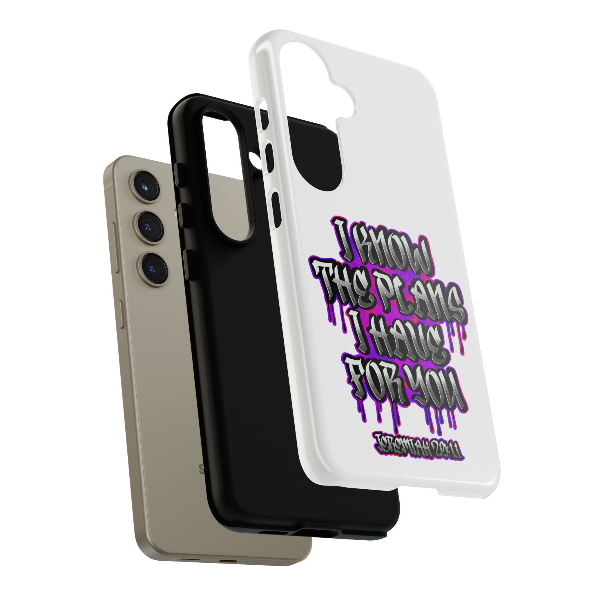 Jeremiah 29:11 Phone Case — "I Know The Plans I Have For You" Christian Bible Verse Protective Case