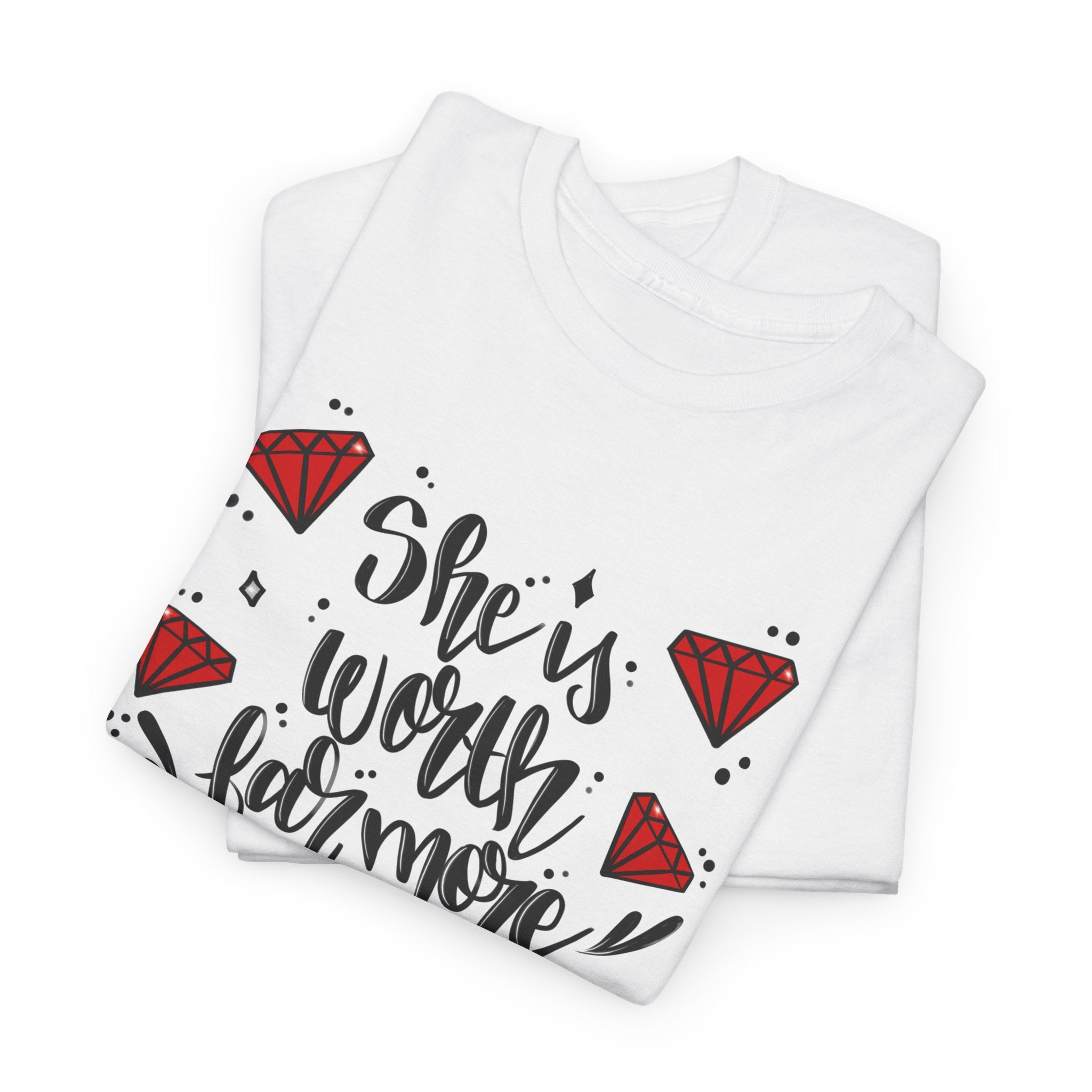 She Is Worth Far More Than Rubies T‑Shirt — Proverbs 31 Inspirational Women's Tee