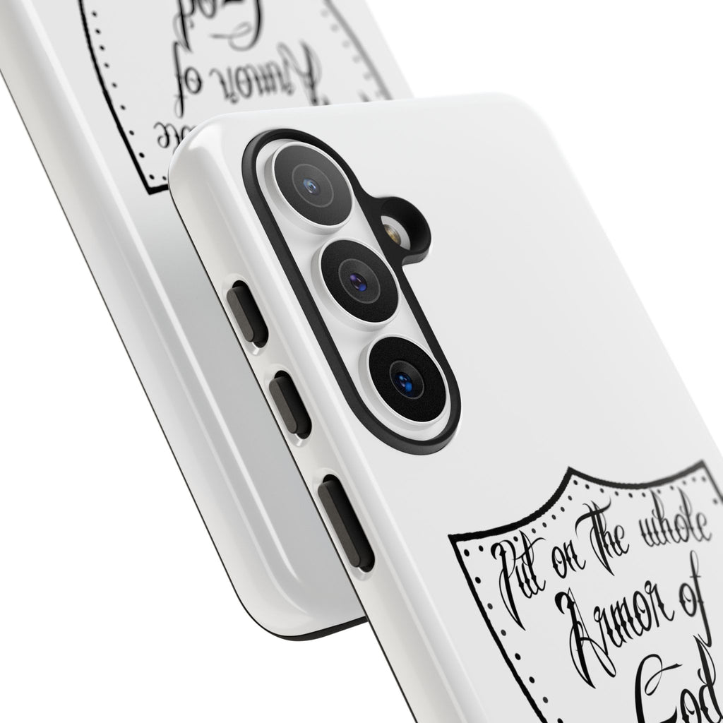 Armor of God Phone Case — Ephesians 6:11 Christian Floral Protective Cover