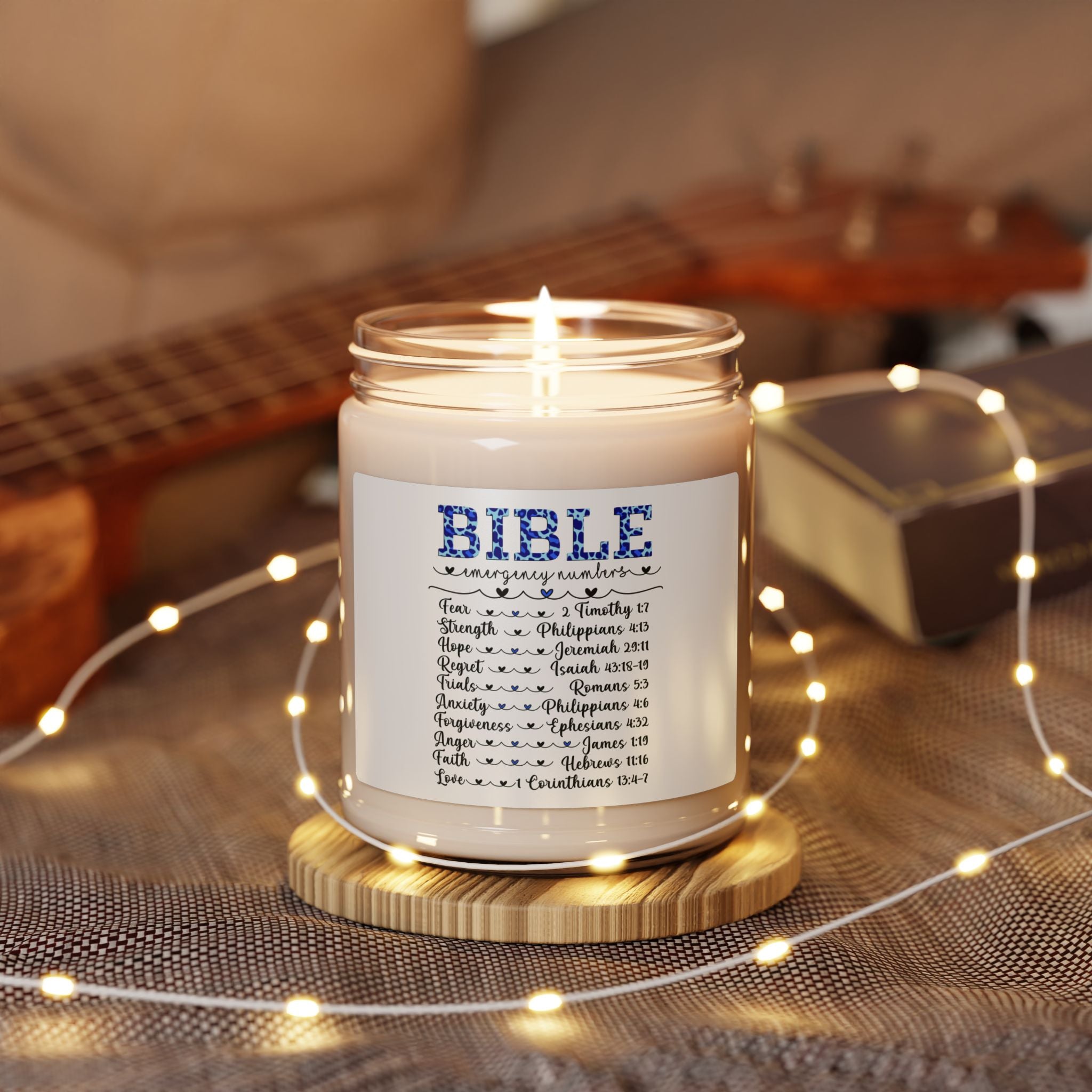 Bible Emergency Scriptures Scented Soy Candle, 9oz