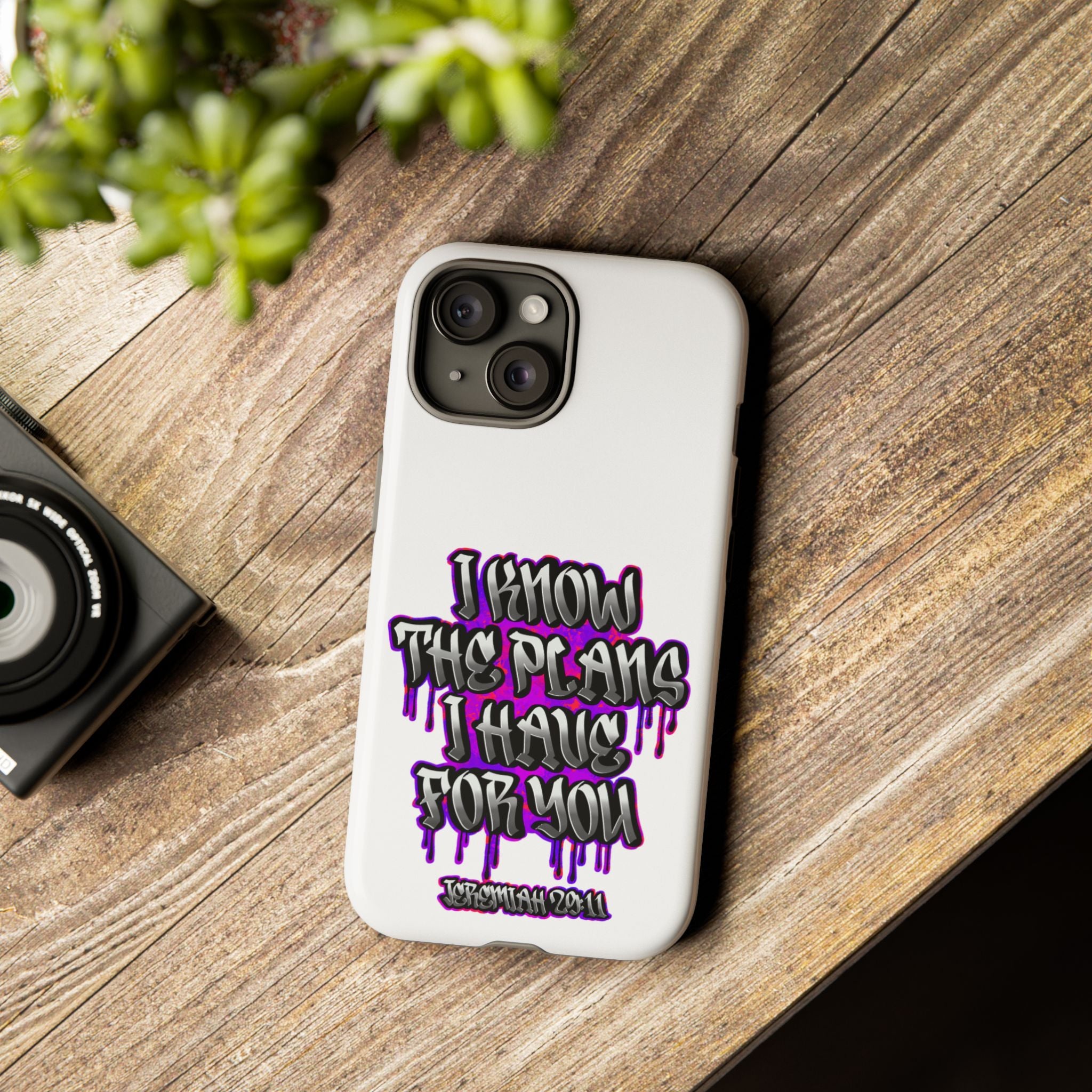 Jeremiah 29:11 Phone Case — "I Know The Plans I Have For You" Christian Bible Verse Protective Case