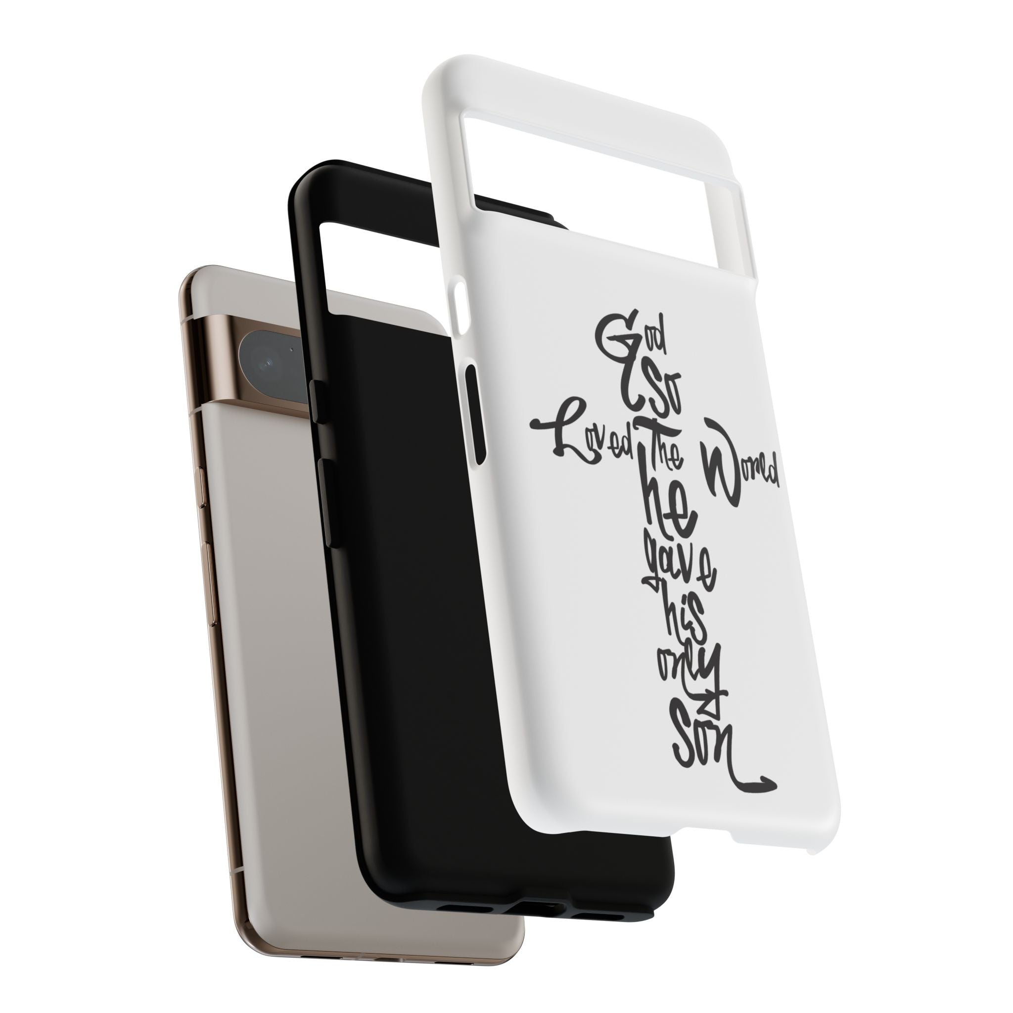 John 3:16 Bible Verse Christian Cross Phone Case — “God So Loved the World He Gave His Only Son”