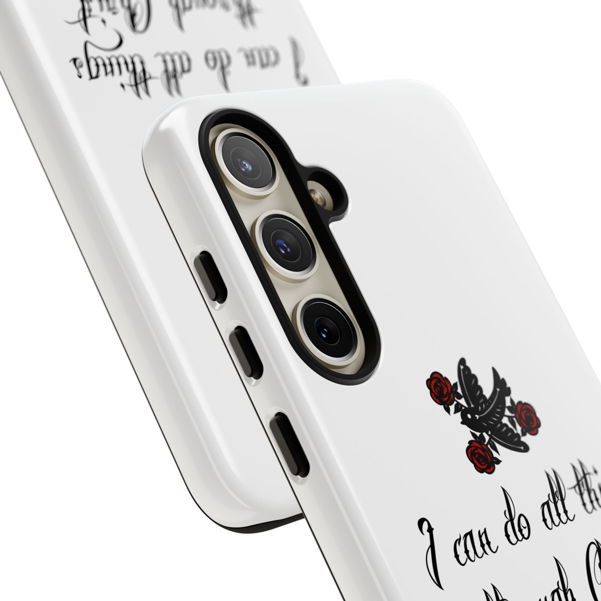 Christian Phone Case — "I can do all things through Christ" (Philippians 4:13)