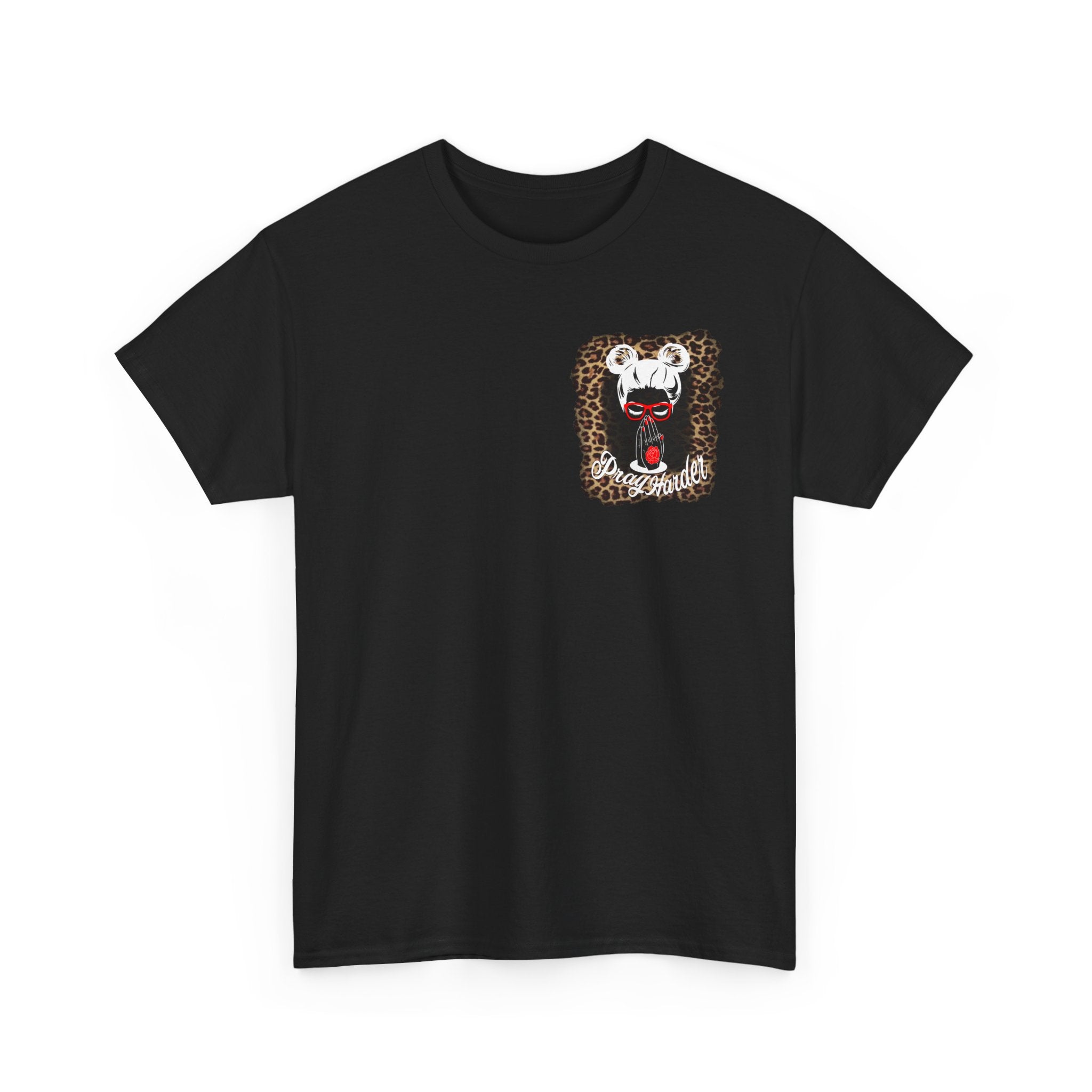 T-Shirt — 'Pray Harder' Christian Leopard Graphic Tee