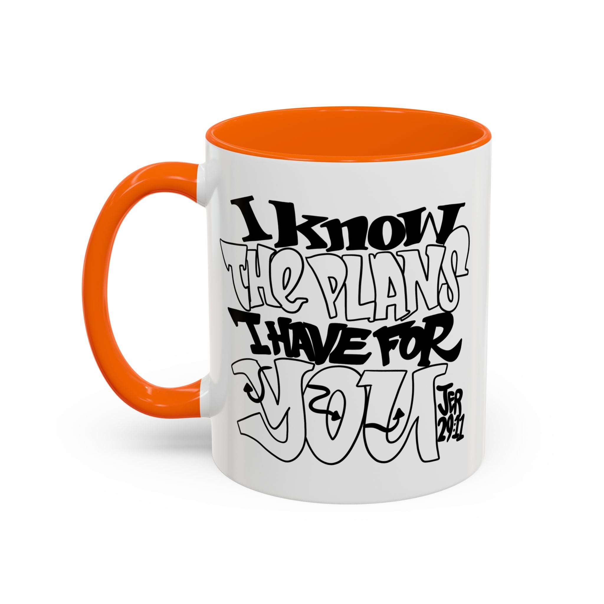 I Know The Plans I Have For You Mug — Inspirational Accent Coffee Mug