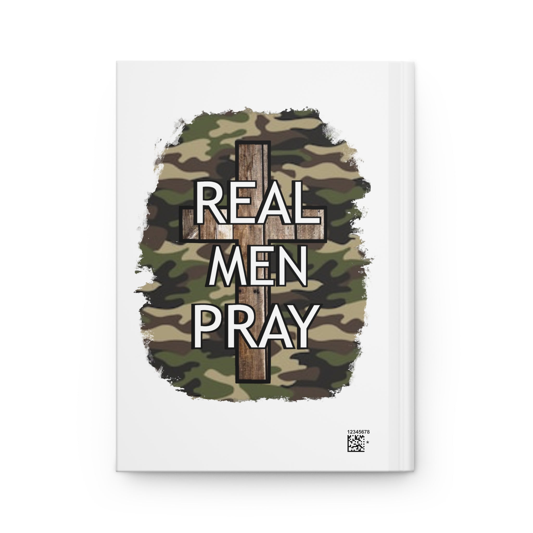 Real Men Pray Hardcover Journal – Camo Cross Prayer Notebook for Men