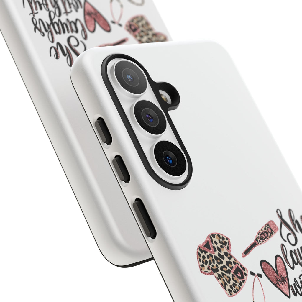 'She Laughs Without Fear' Proverbs 31 Scripture Nurse Tough Phone Case