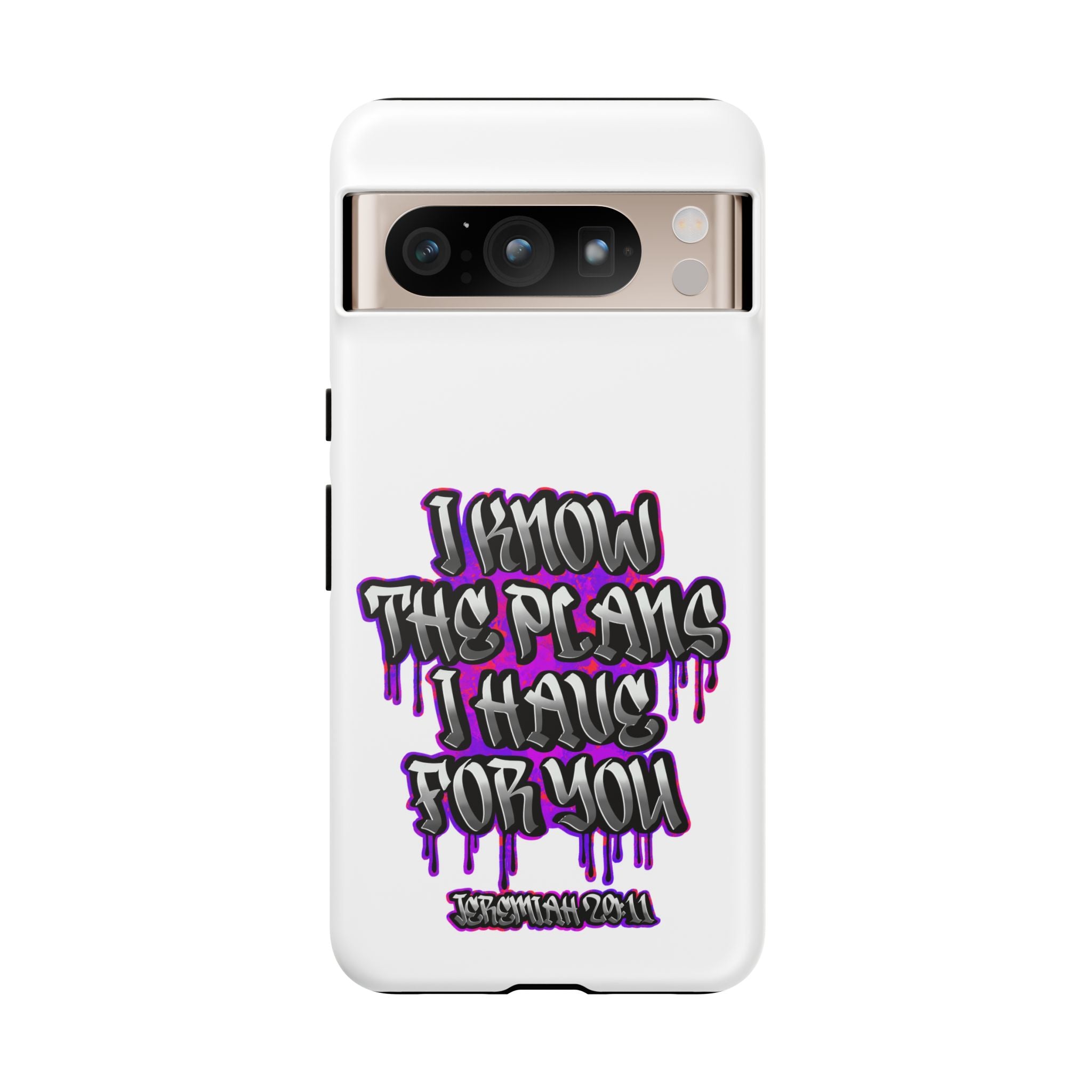 Jeremiah 29:11 Phone Case — "I Know The Plans I Have For You" Christian Bible Verse Protective Case