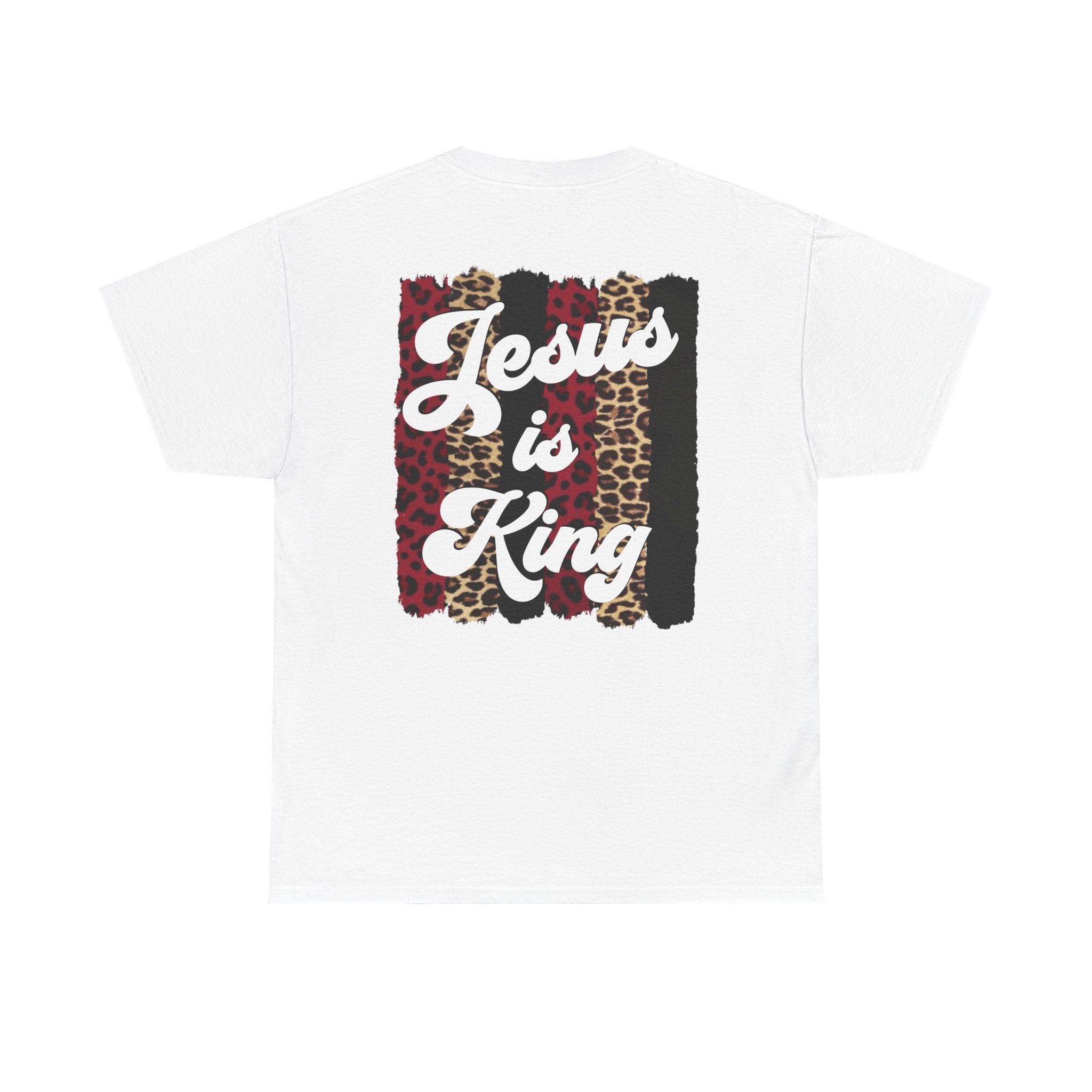 Jesus Is King Leopard Stripe Tee