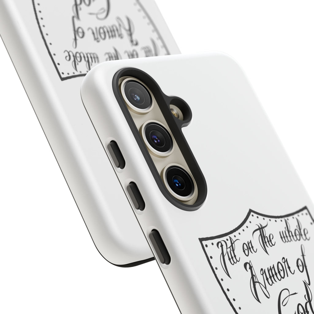 Armor of God Phone Case — Ephesians 6:11 Christian Floral Protective Cover