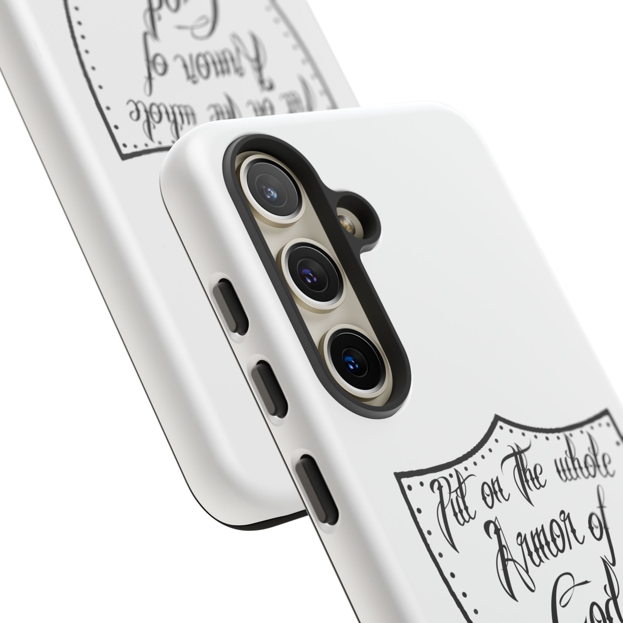 Armor of God Phone Case — Ephesians 6:11 Christian Floral Protective Cover