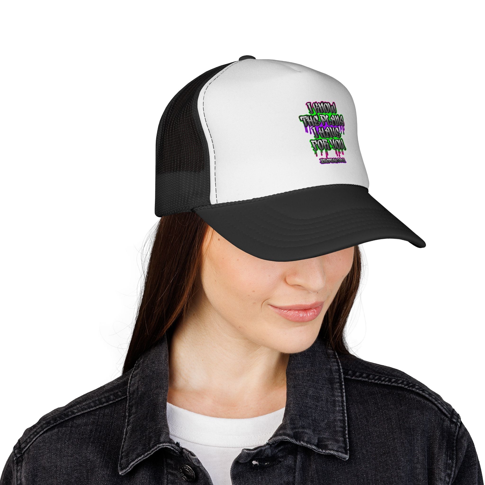 Jeremiah 29:11 Scripture Graffiti Trucker Caps