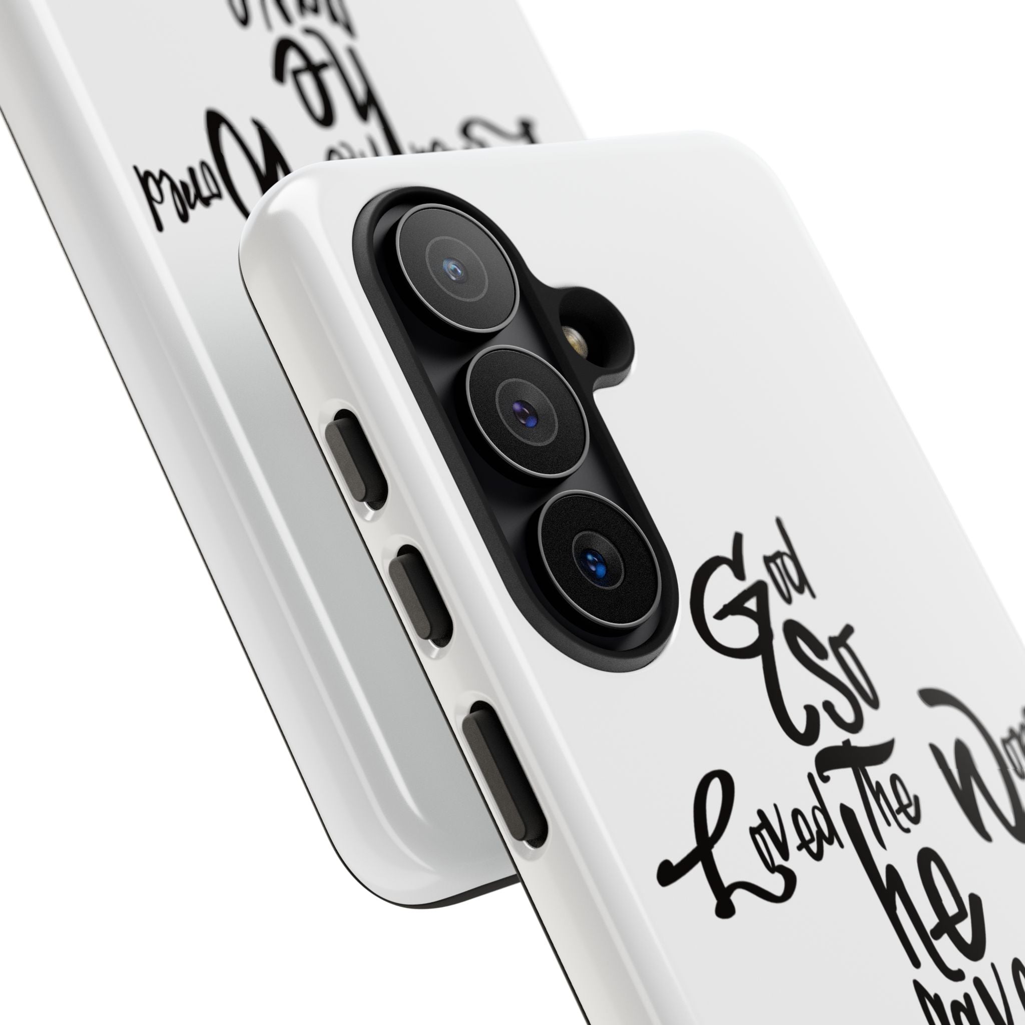 John 3:16 Bible Verse Christian Cross Phone Case — “God So Loved the World He Gave His Only Son”