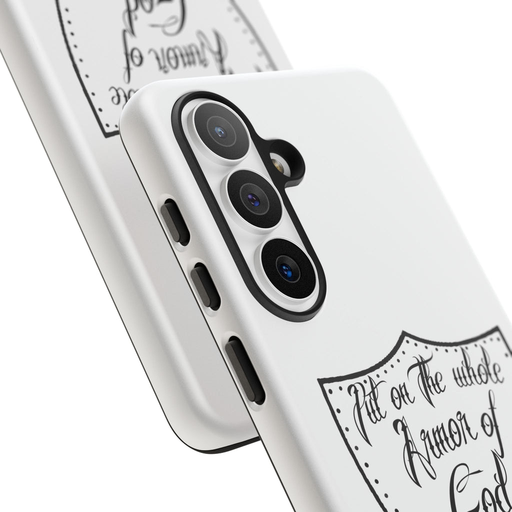 Armor of God Phone Case — Ephesians 6:11 Christian Floral Protective Cover