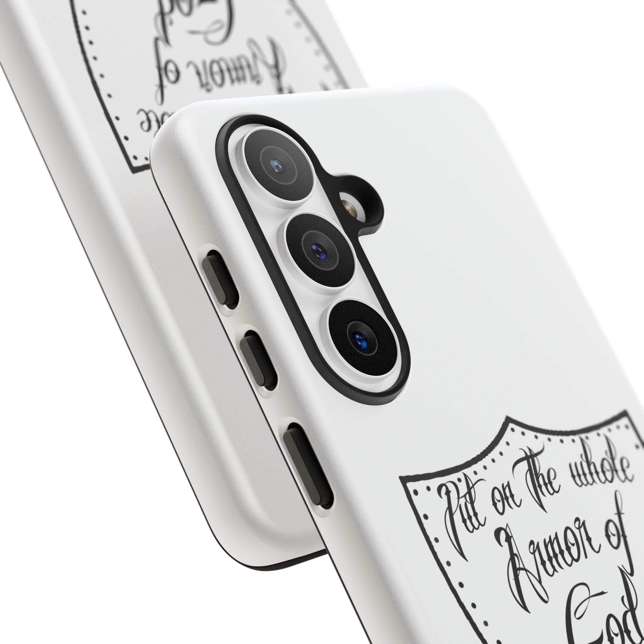 Armor of God Phone Case — Ephesians 6:11 Christian Floral Protective Cover