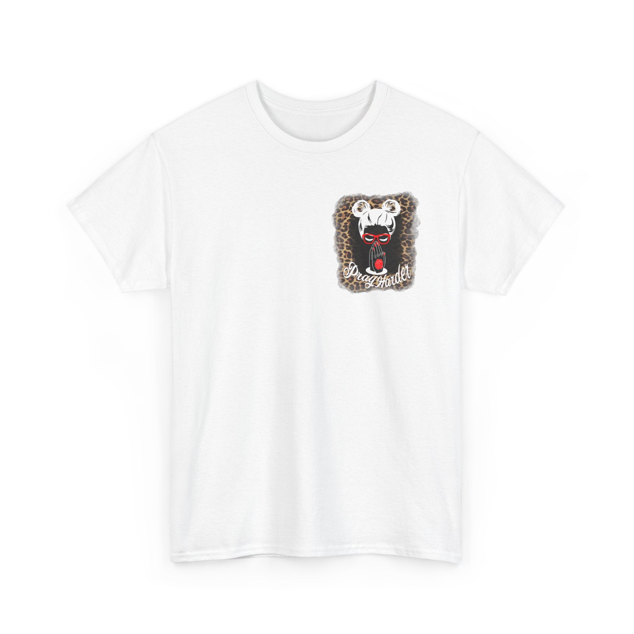 T-Shirt — 'Pray Harder' Christian Leopard Graphic Tee