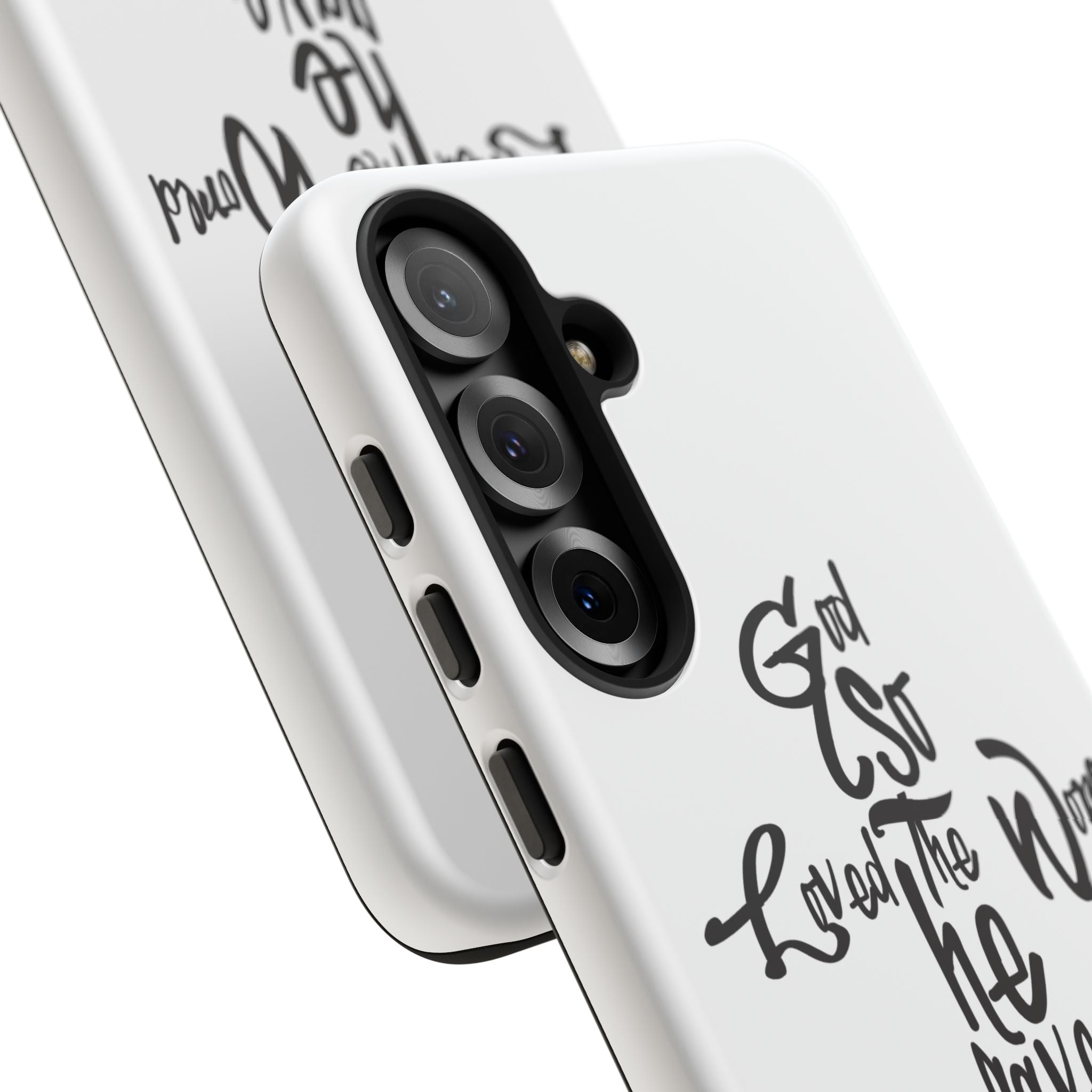 John 3:16 Bible Verse Christian Cross Phone Case — “God So Loved the World He Gave His Only Son”