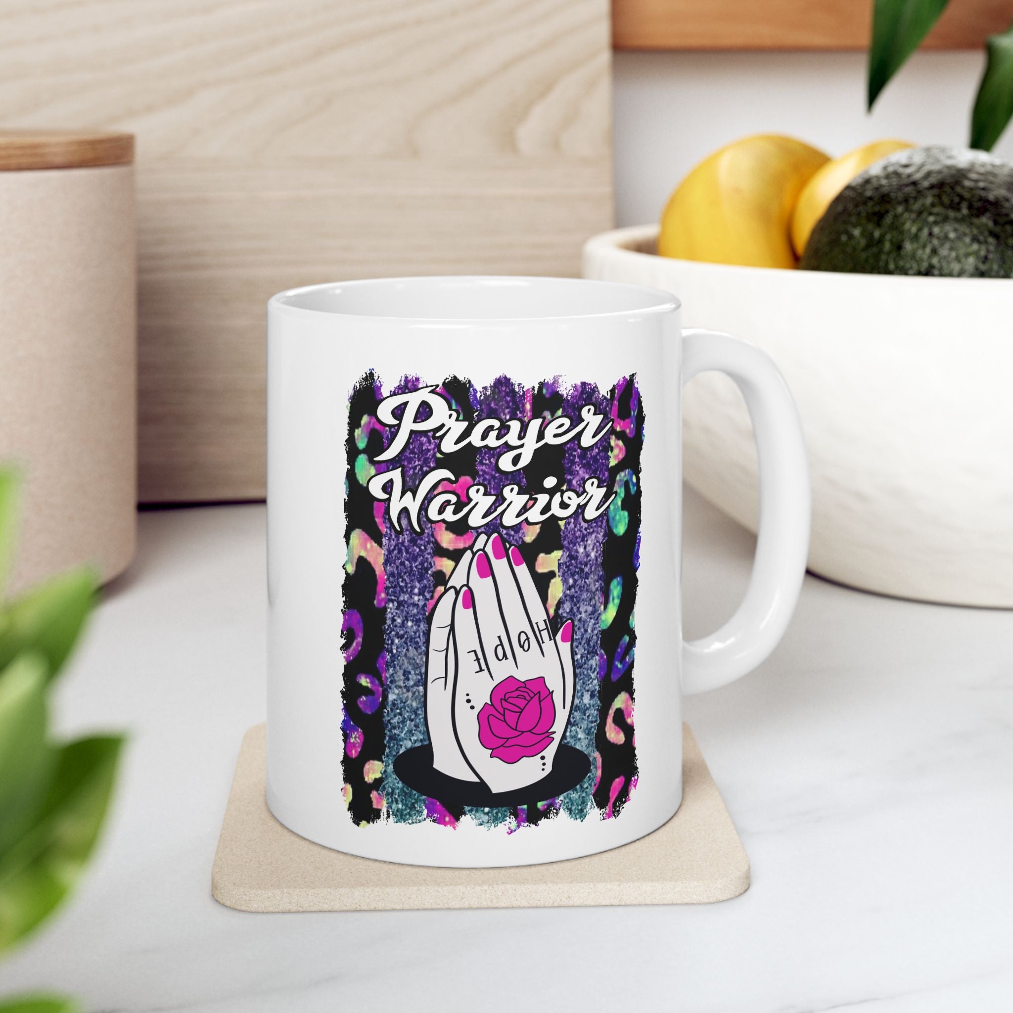 Prayer Warrior Christian Ceramic Mug (11oz & 15oz)