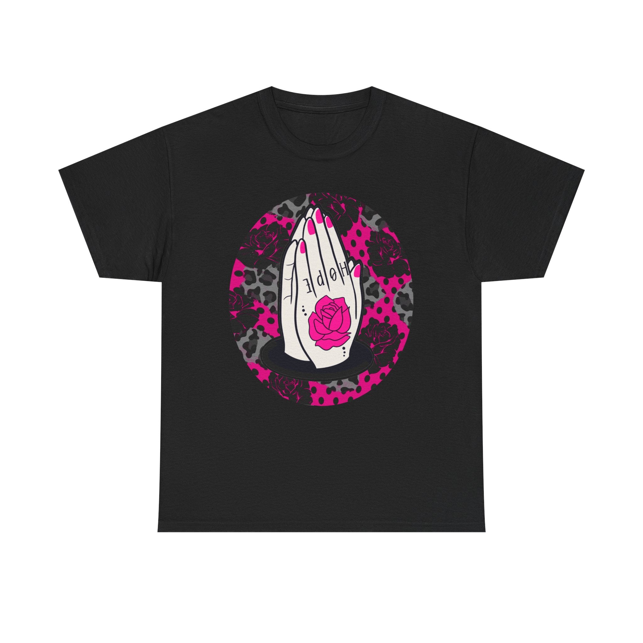 Praying Hands Hope Tattoo Christian Tee