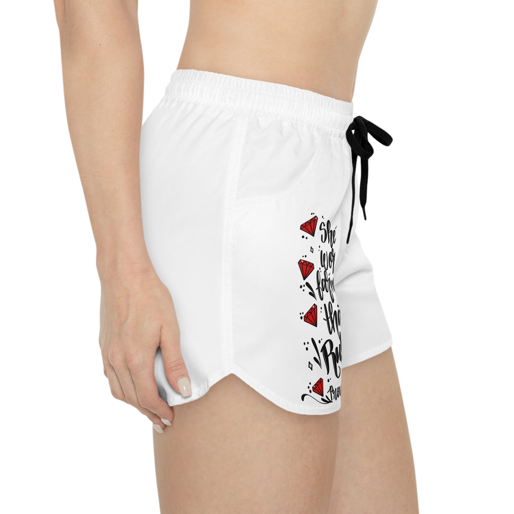 Women's Casual Shorts - "She's Worth Far More Than Rubies" Proverbs 31 Biblical Graphic