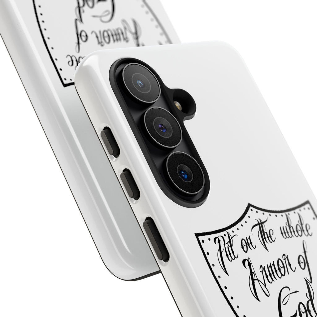Armor of God Phone Case — Ephesians 6:11 Christian Floral Protective Cover