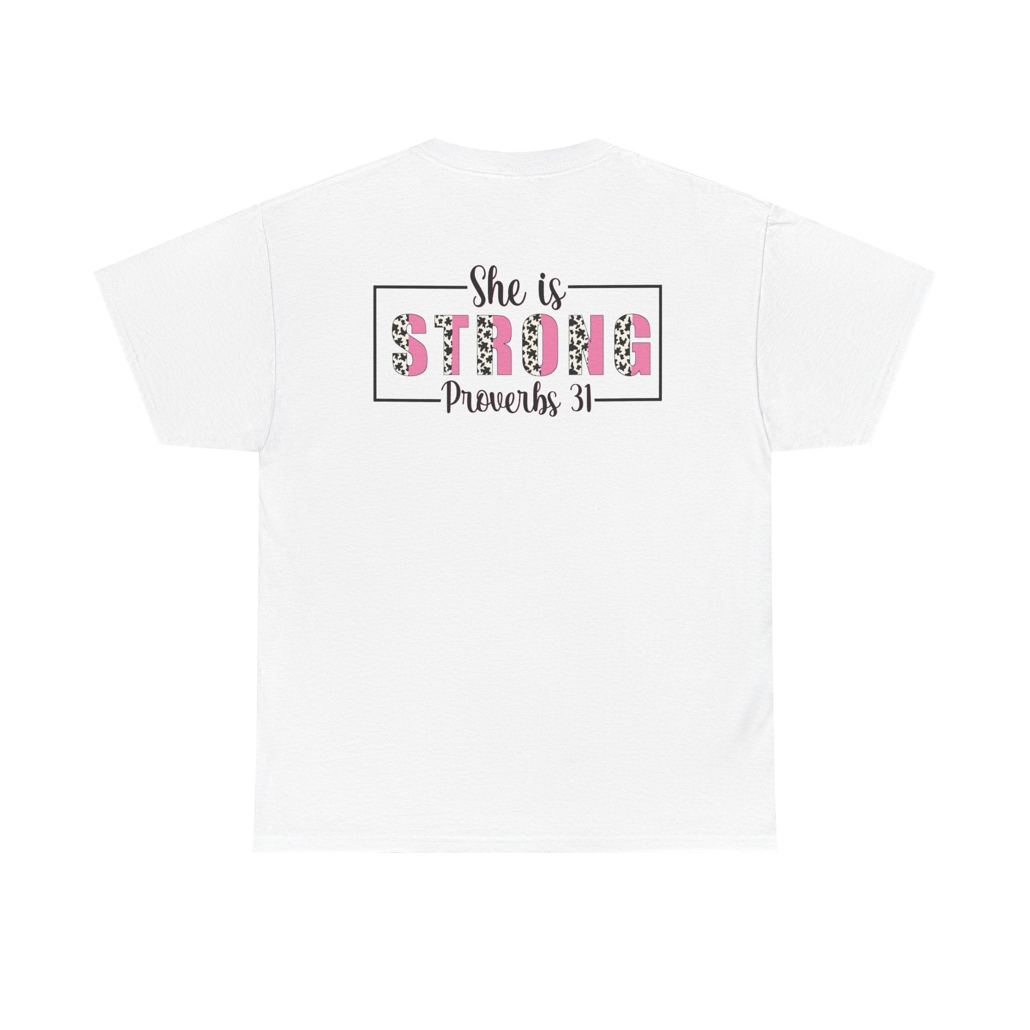 She Is Strong Proverbs 31 T‑Shirt
