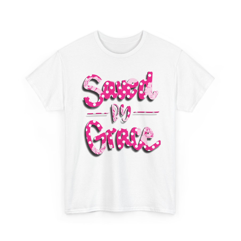Saved by Grace Christian Graphic T-Shirt