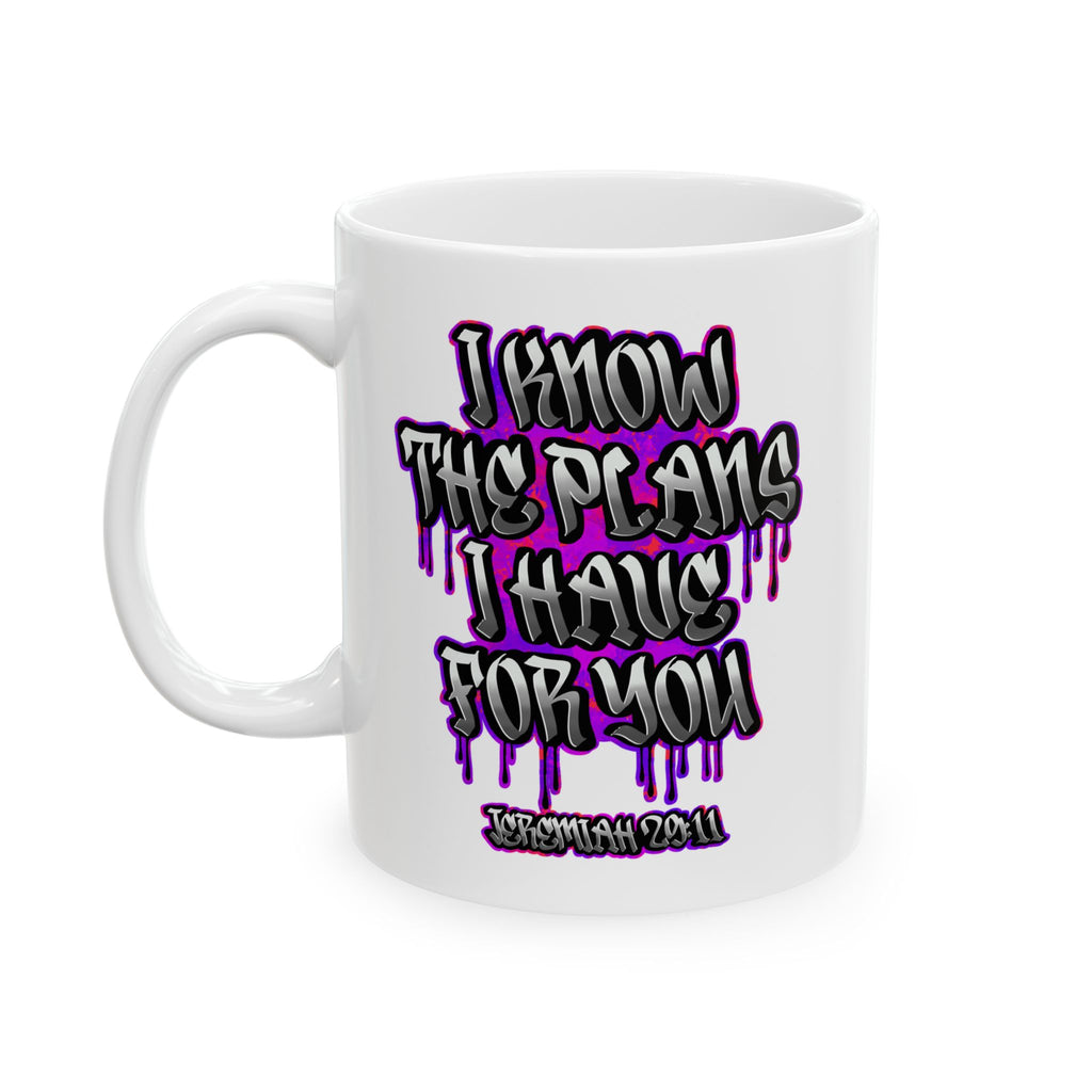 Jeremiah 29:11 Graffiti Scripture Coffee Mug (11oz/15oz)