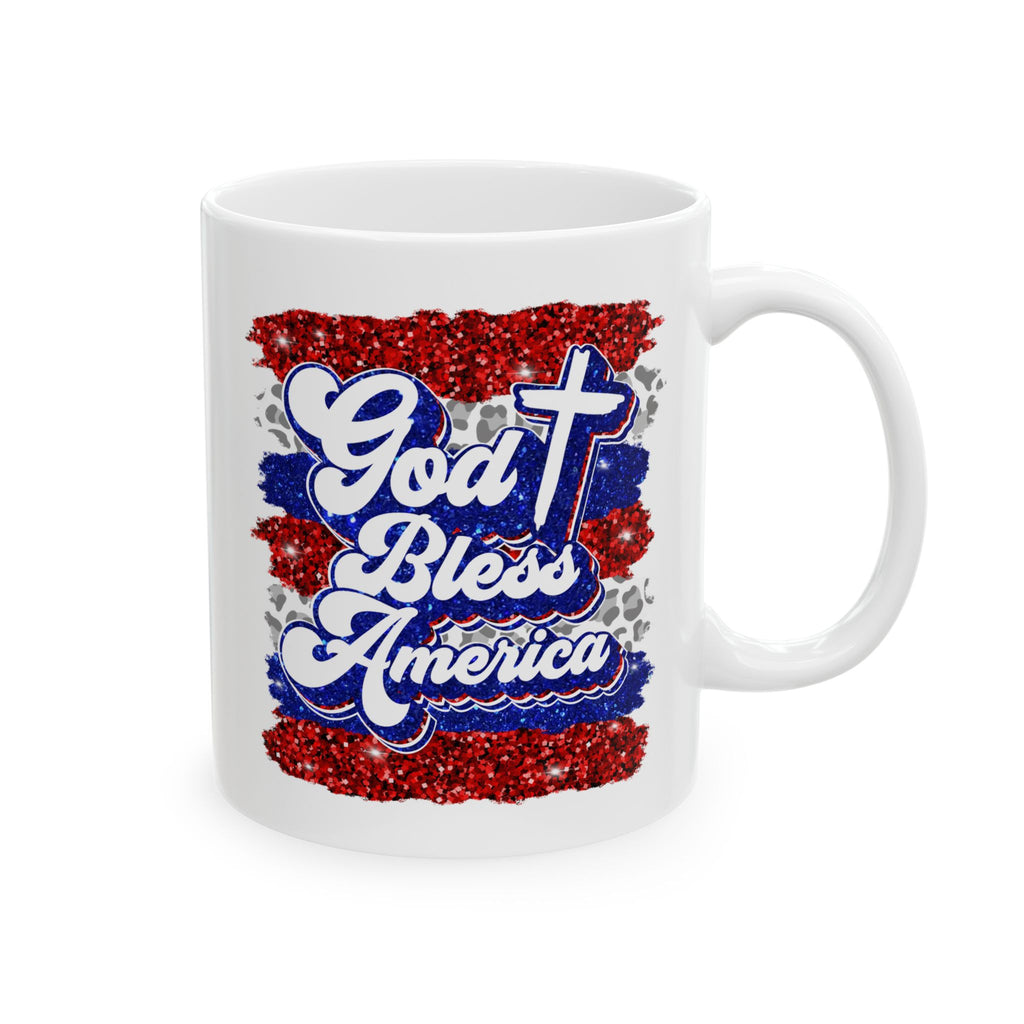 Patriotic God Bless America Ceramic Mug (11oz & 15oz)