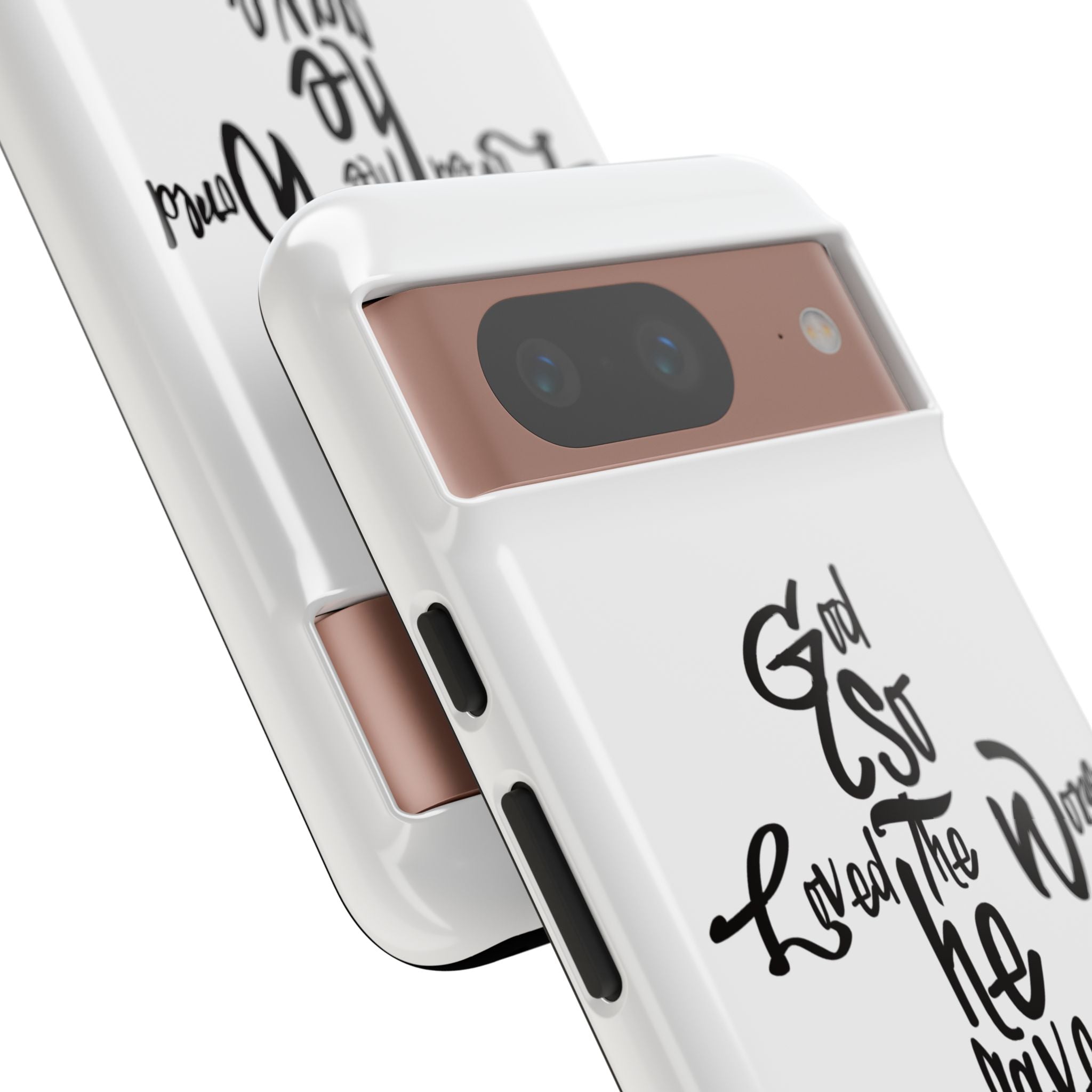 John 3:16 Bible Verse Christian Cross Phone Case — “God So Loved the World He Gave His Only Son”