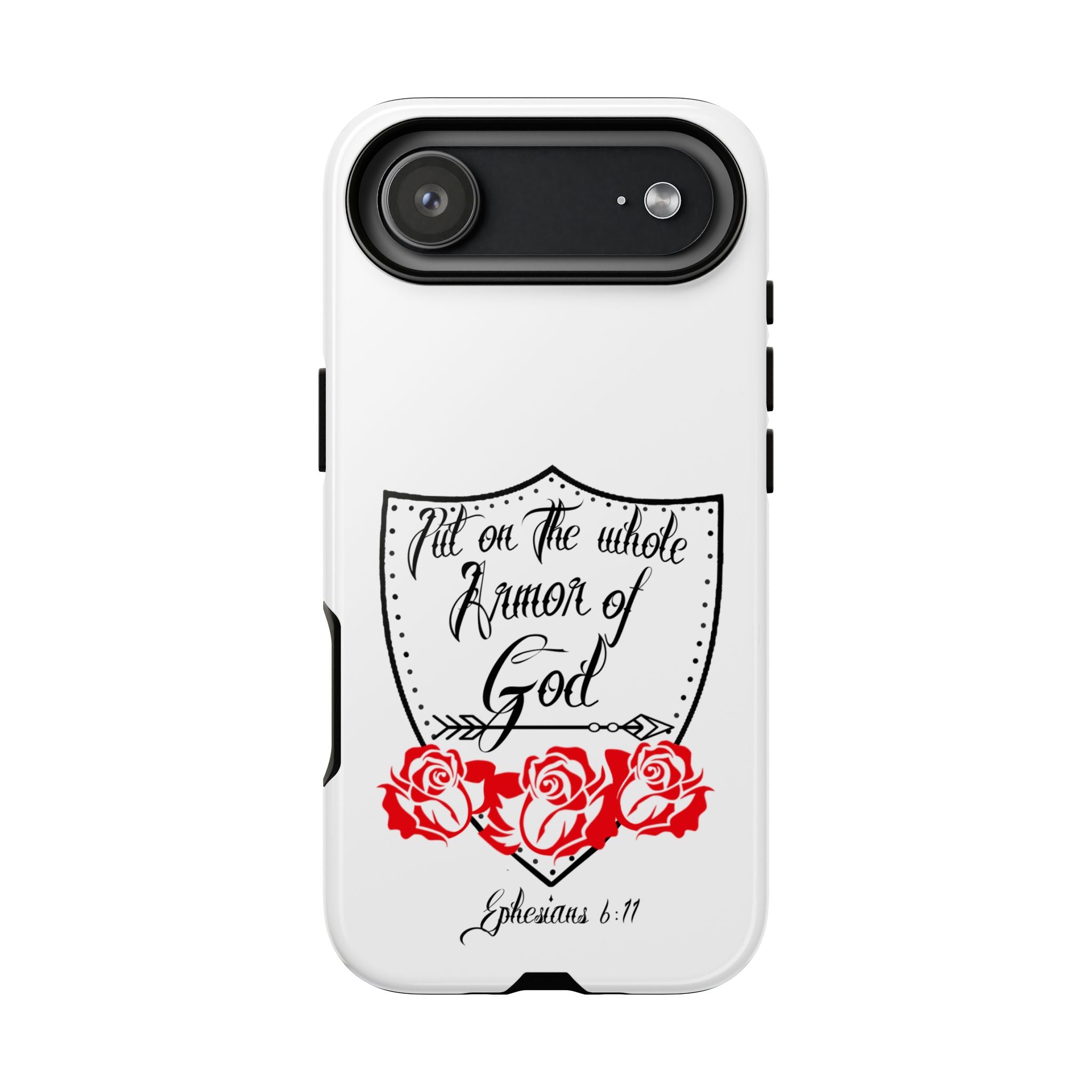 Armor of God Phone Case — Ephesians 6:11 Christian Floral Protective Cover