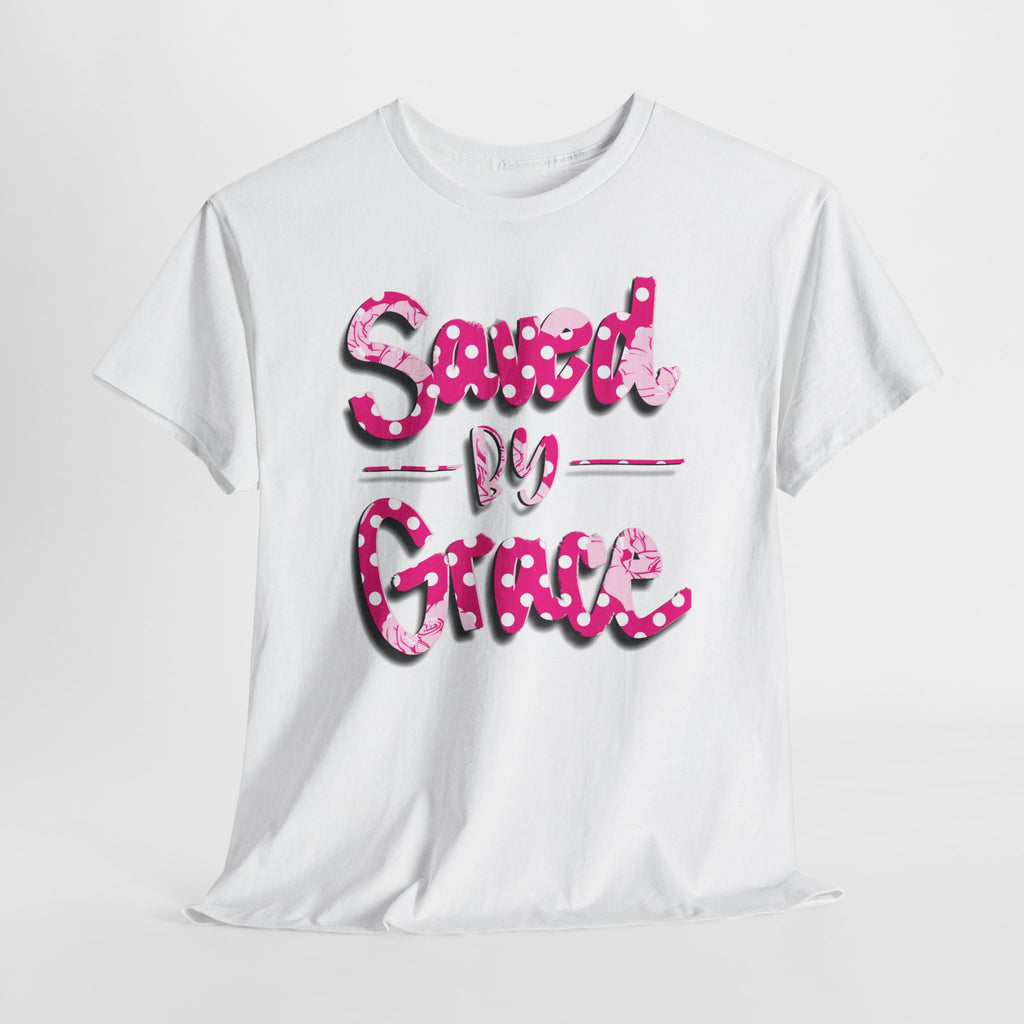 Saved by Grace Christian Graphic T-Shirt