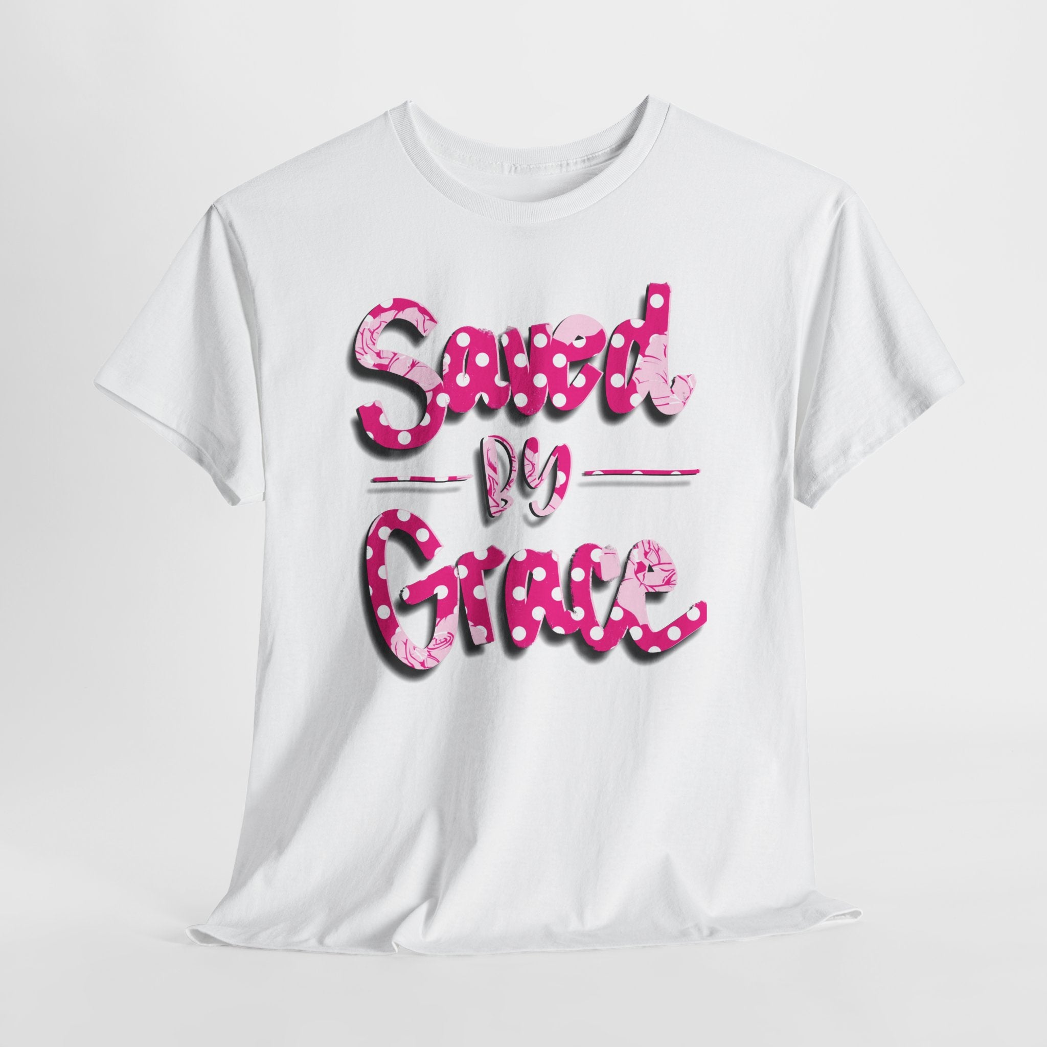 Saved by Grace Christian Graphic T-Shirt