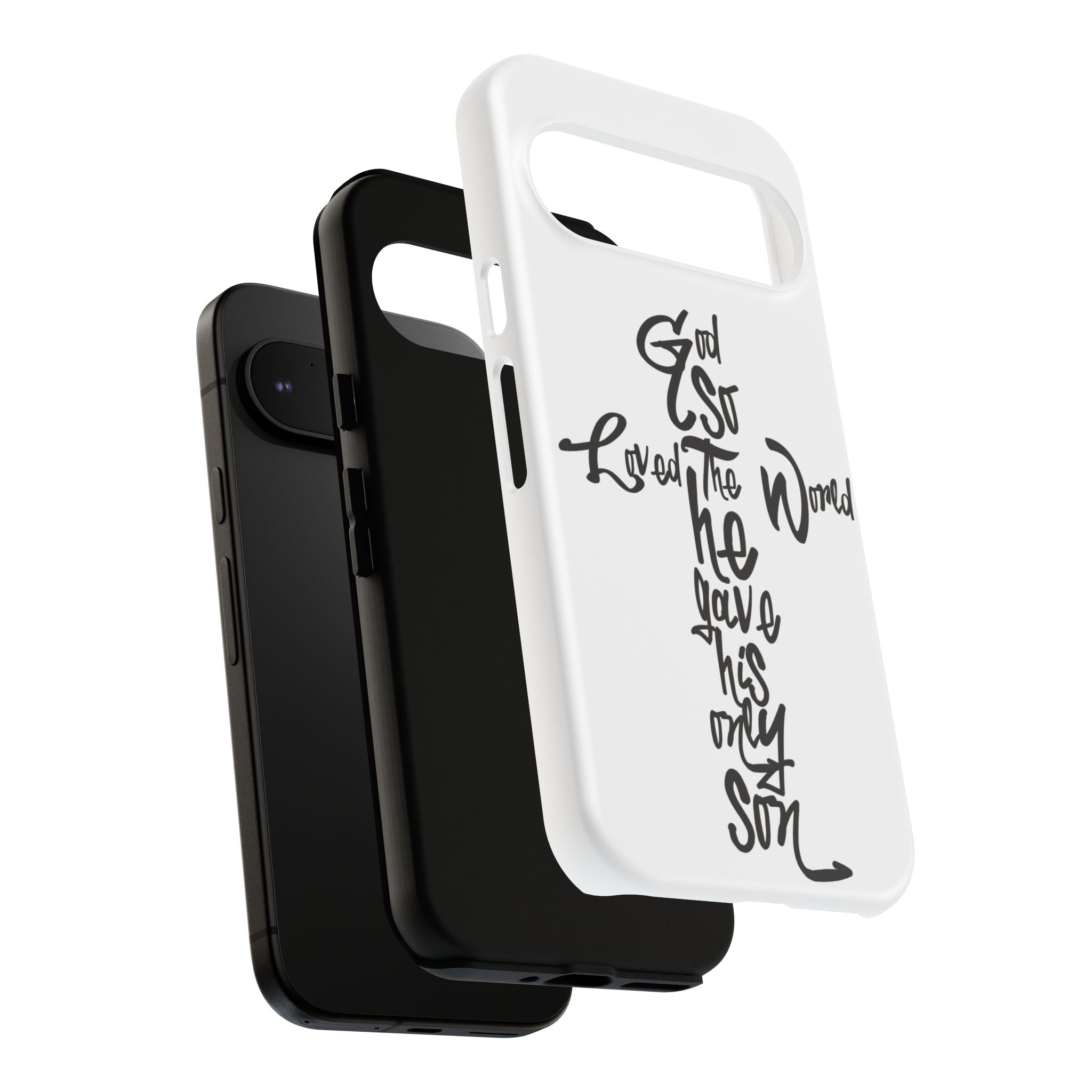 John 3:16 Bible Verse Christian Cross Phone Case — “God So Loved the World He Gave His Only Son”