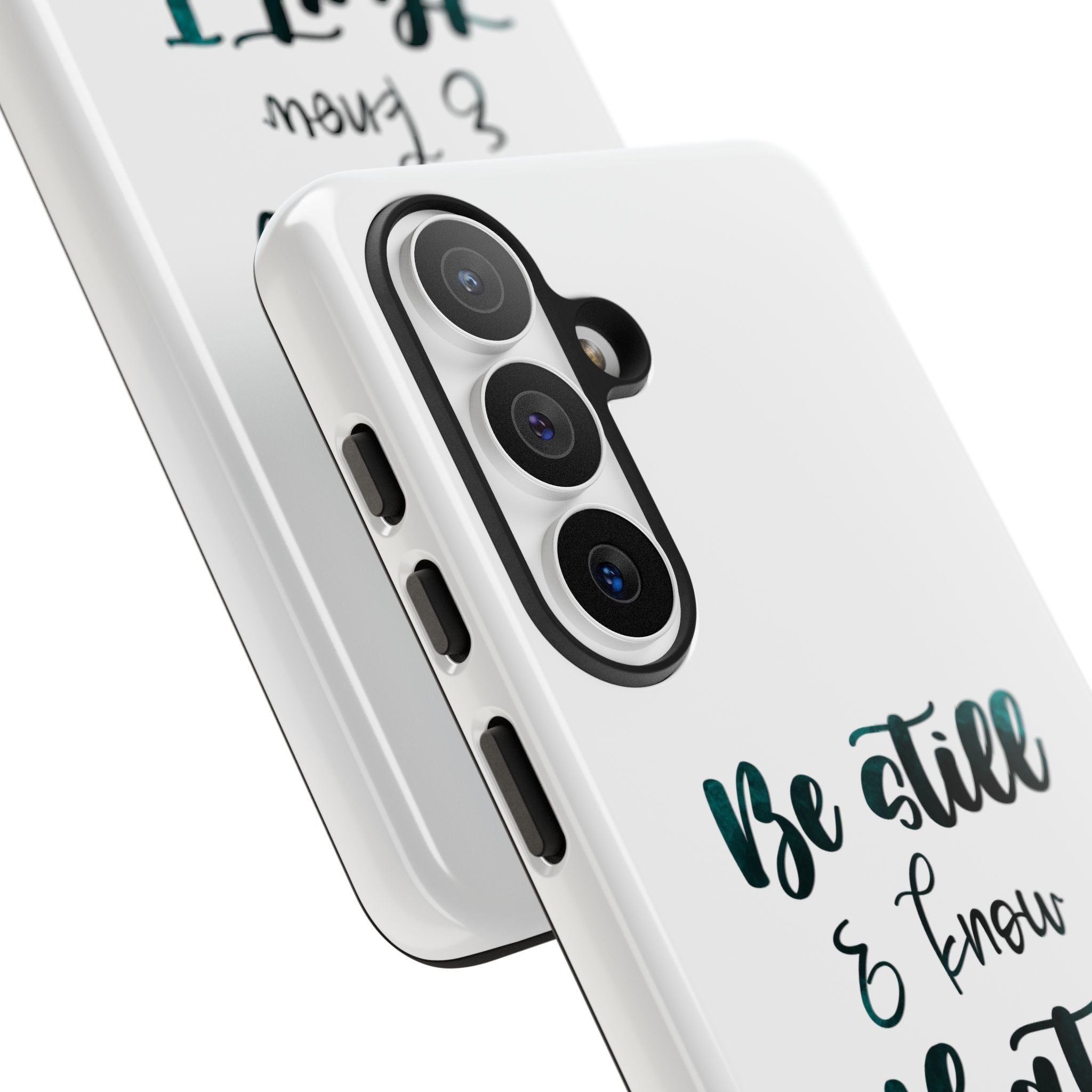Christian Phone Case - "Be Still & Know That I Am God" Psalm 46:10 Protective Tough Case