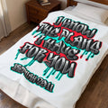 Velveteen Plush Blanket — "I Know The Plans I Have For You" Jeremiah 29:11 Inspirational Throw