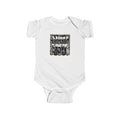 Infant Bodysuit with Hand-Drawn Black Doodle Art - Cute Graphic Baby Onesie